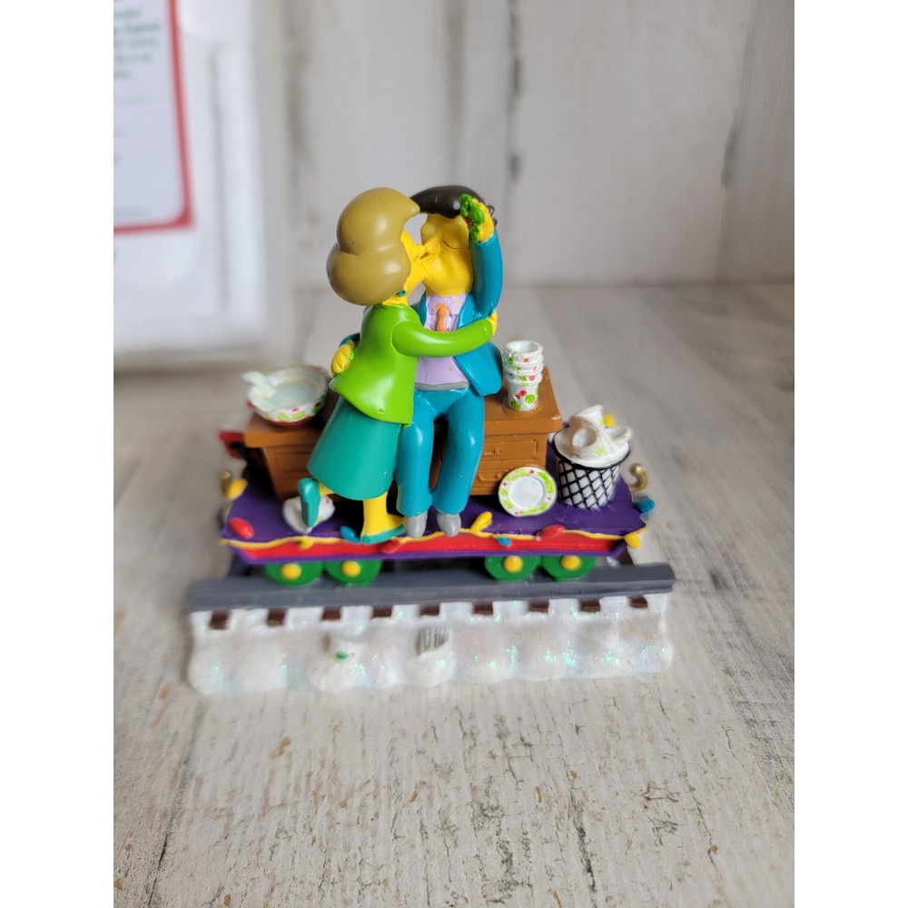 Hamilton Simpsons class is in session skinner krabappel xmas train vintage